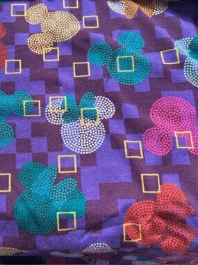 LuLaRoe Gigi Disney Mickey Minnie Mouse Size 2XL Form Fitting Top Multicolored